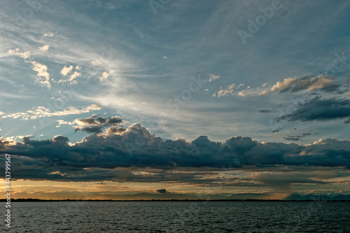 Sunset of Adriatic Sea near Venice