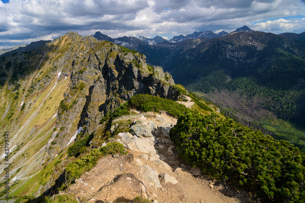 Tatra National Park in summer.