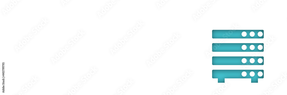 Hosting concept with data storage and exchange service Hosting concept with data storage and exchange service