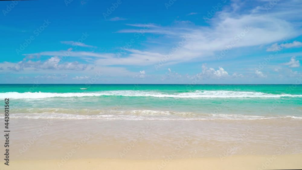 Phuket beach sea, Panoramic landscape
View of beach sea on sun light in the summer. At Karon Beach, Phuket, Thailand. 4K UHD, Video Clip. Phuket beach sea, Panoramic landscape
View of beach sea on sun light in the summer. At Karon Beach, Phuket, Thailand. 4K UHD, Video Clip.