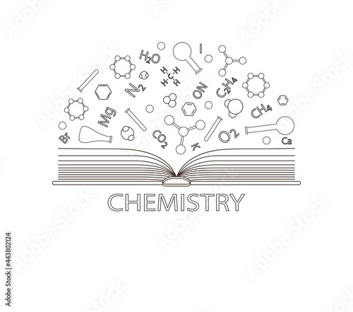 Chemistry textbook. Abstraction.
