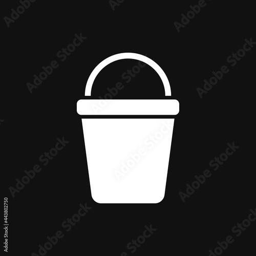 bucket vector icon