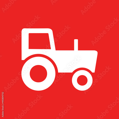 Traktor und Hintergrund