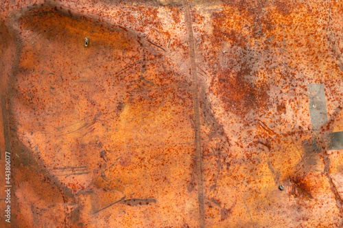 Grunge rusted metal texture, rust and oxidized steel background. Old metal iron panel.