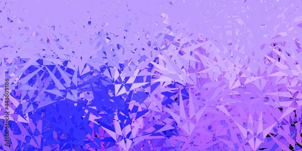 Light pink, blue vector pattern with polygonal shapes. Light pink, blue vector pattern with polygonal shapes.