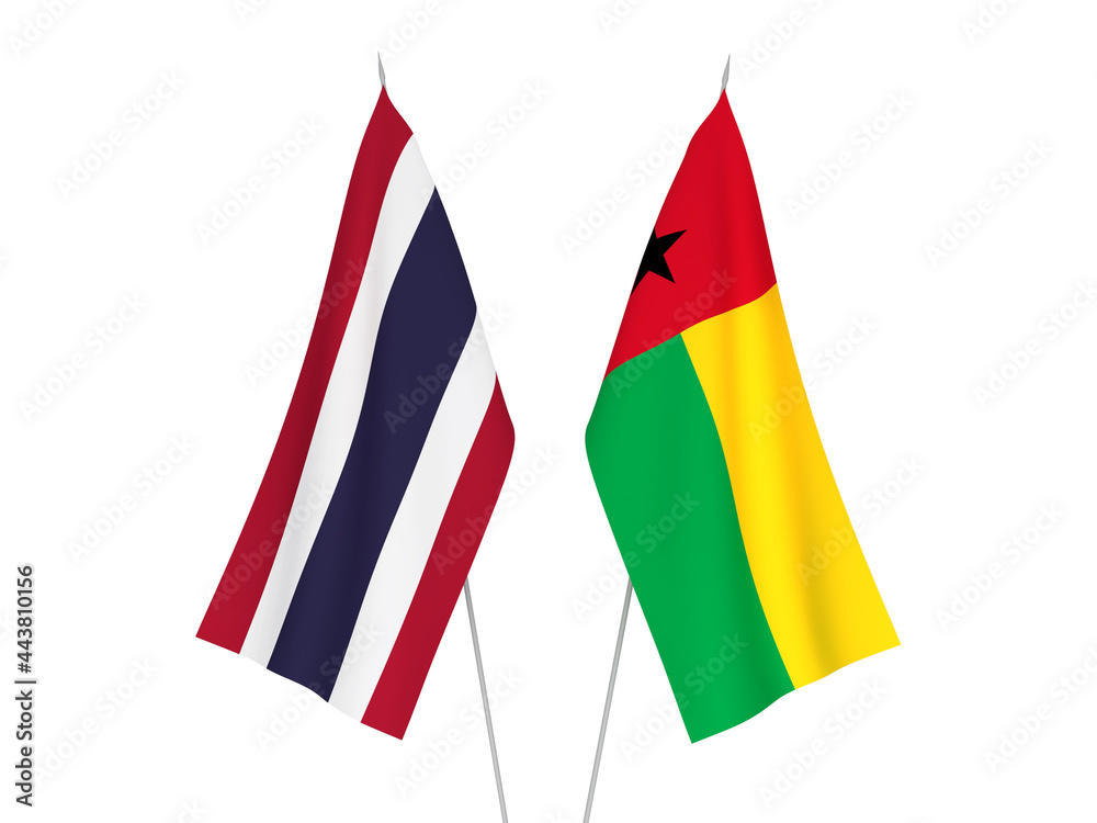Thailand and Republic of Guinea Bissau flags