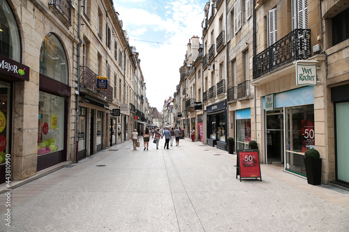 Dijon, France. Bourg street view