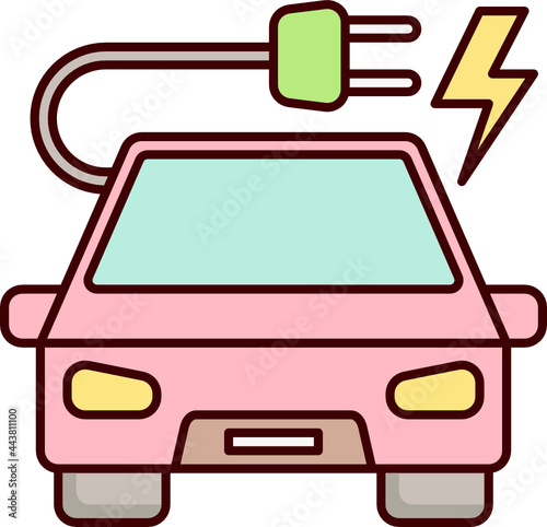 electric car icon