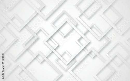 Abstract white and gray color texture with seamless square pattern background © Creative Design