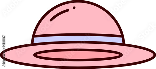 women fashion hat icon