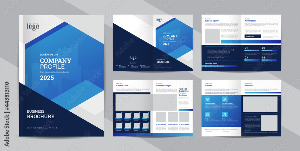 Corporate Brochure template layout design with modern cover page for annual report and company profile, presentations, leaflet, booklet and catalog design .and a4 size editable vector design.