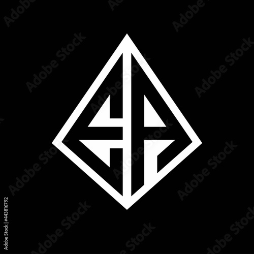 Free Download EA logo letters monogram with prisma shape design template - GFXLoad