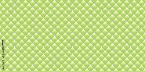 Light green luxury background with beads. Seamless vector illustration. 