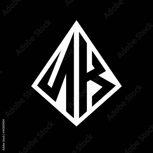 NK logo letters monogram with prisma shape design template Free Download NK logo letters monogram with prisma shape design template - GFXLoad