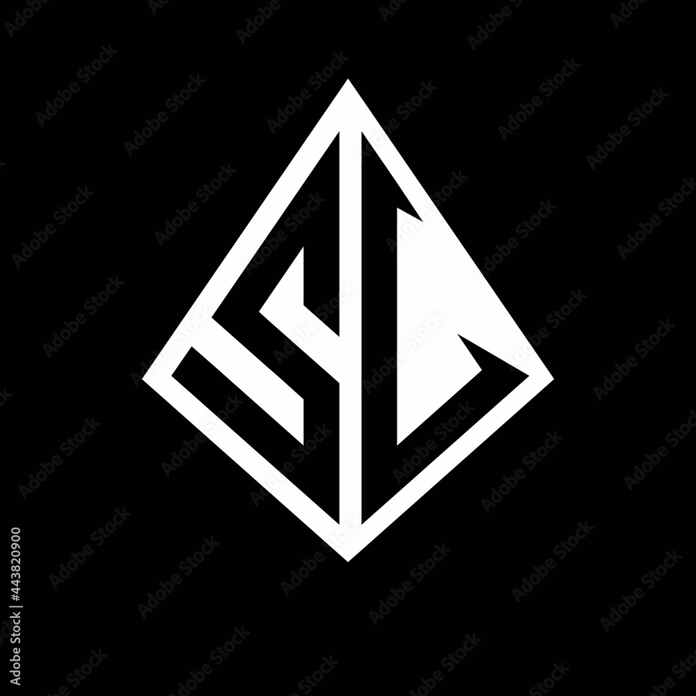 SV logo letters monogram with prisma shape design template SV logo letters monogram with prisma shape design template
