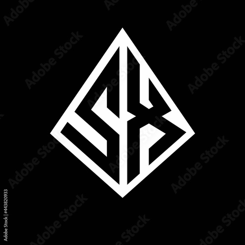 Free Download SX logo letters monogram with prisma shape design template - GFXLoad