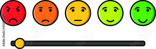 Rating Faces with switch Button
