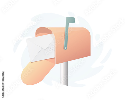 Canvas Print Mailbox postbox concept