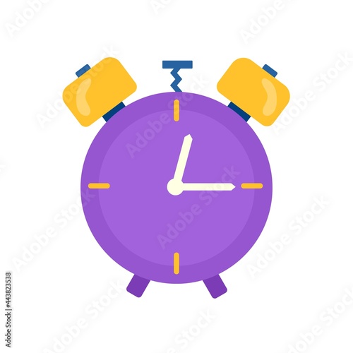Alarm clock icon isolated on white background