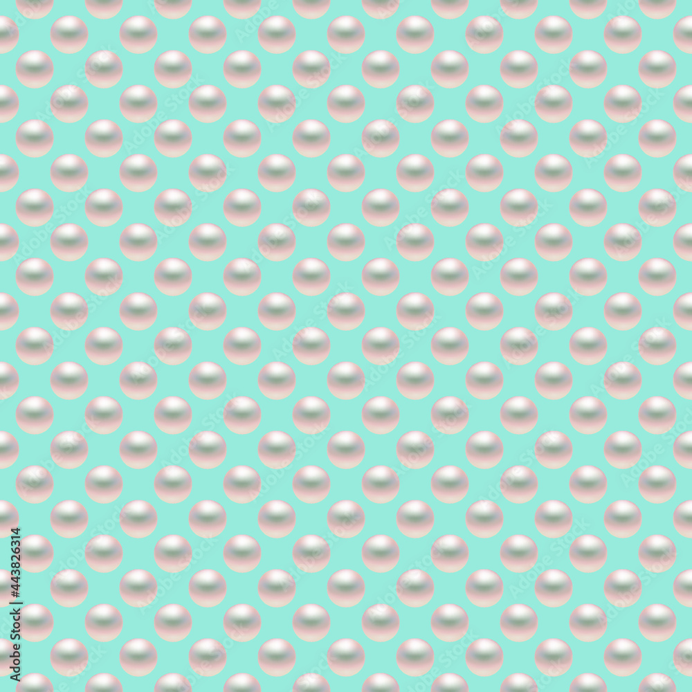 Pearls on blue background. Seamless vector illustration. Pearls on blue background. Seamless vector illustration.