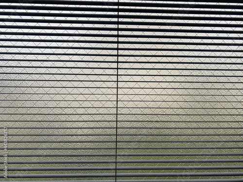 Wire Mesh Glass Window See Through the Blind