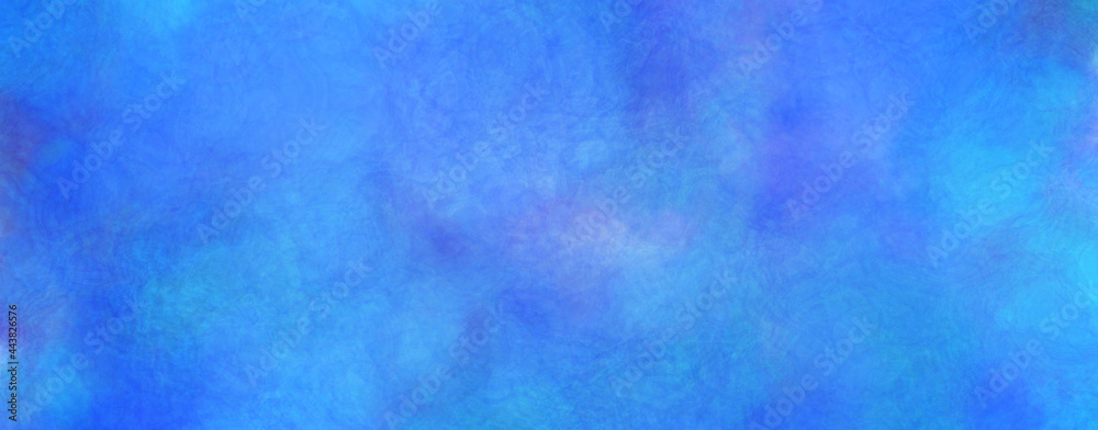 青色の手描きグラデーション水彩背景素材	