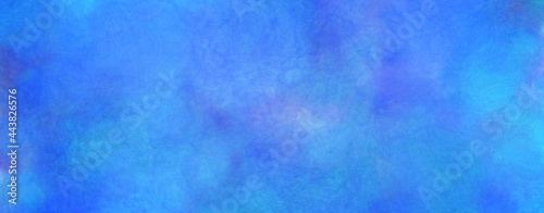 青色の手描きグラデーション水彩背景素材 