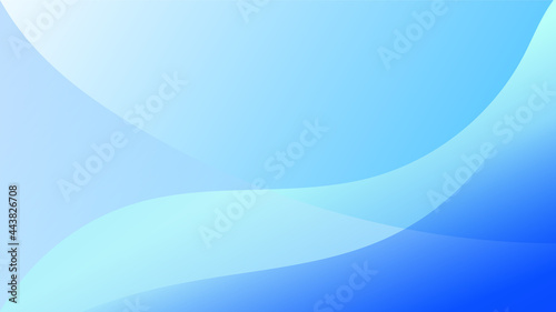 Abstract blue blurred gradient background in bright colors. Colorful smooth illustration Vector EPS 10 © NARANAT STUDIO