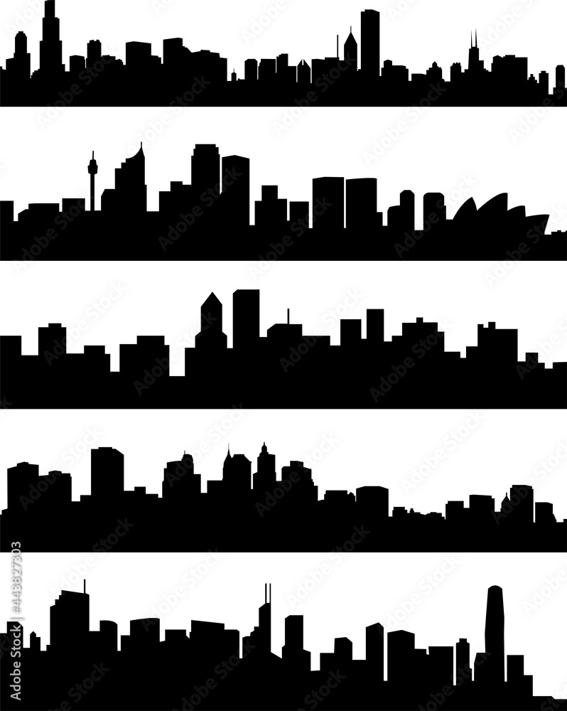 City skylines collection - vector