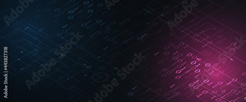 Abstract data background. Futuristic technology style. Elegant digital  background for business presentations.