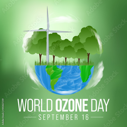 World Ozone day is observed every year on September 16 to spread awareness among people about the depletion of Ozone Layer and find possible solutions to preserve it. Vector illustration