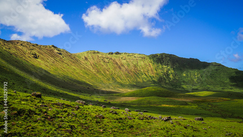 Obraz na płótnie The landscape of Corvo island in the Azores