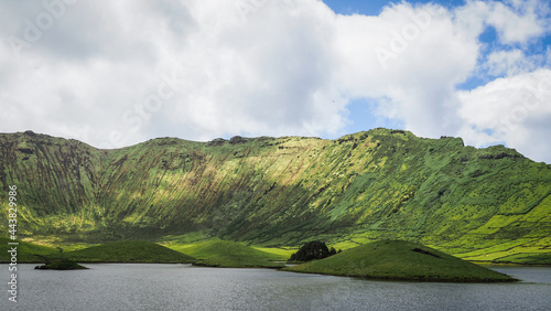 Foto The landscape of Corvo island in the Azores
