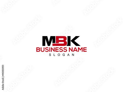 Letter MBK Logo Icon Vector Image Design For Company or Business photo