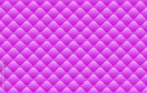 Pink luxury background with pink beads and rhombuses. Seamless vector illustration. 