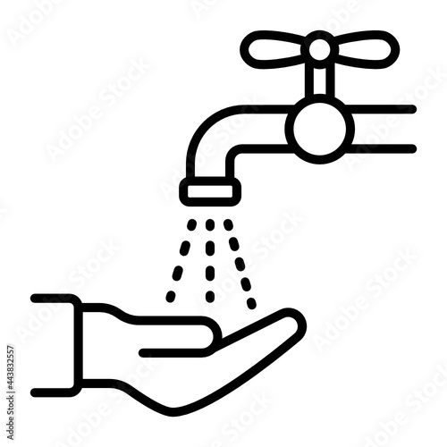 Ablution Concept, Wadu Vector Icon Design, Eid al-Adha or Eid-ul-Kabir Symbol, Hajj Sign, Muslims religious Festival Stock illustration