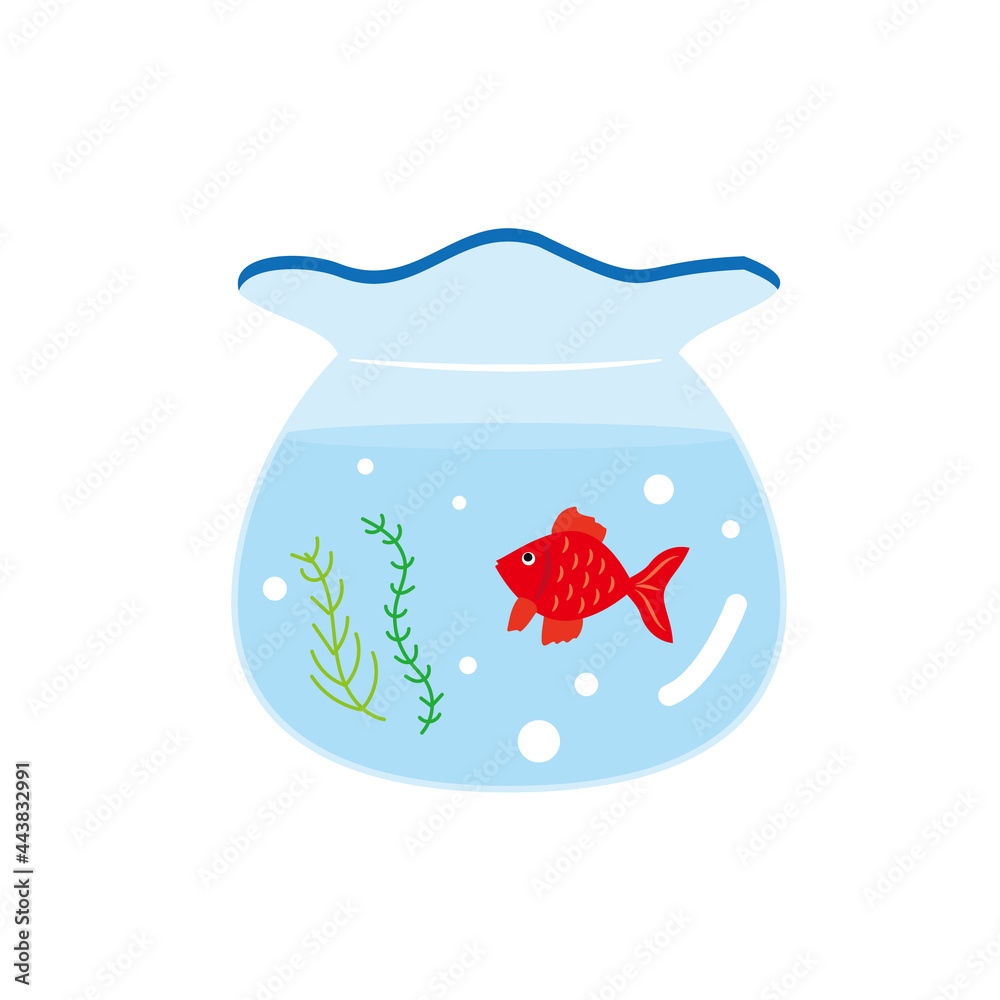 金魚鉢のイラスト Stock Vector Adobe Stock