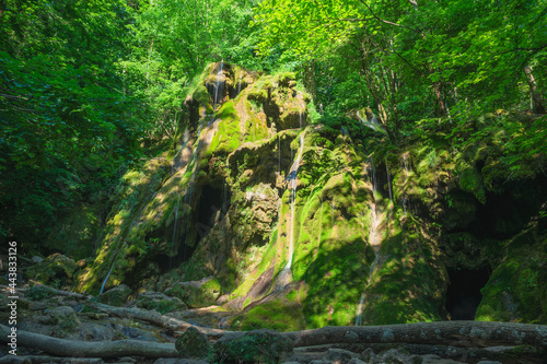 Long exposure with waterfall in Cheile Nerei National Park. Romania  Caras Severin.