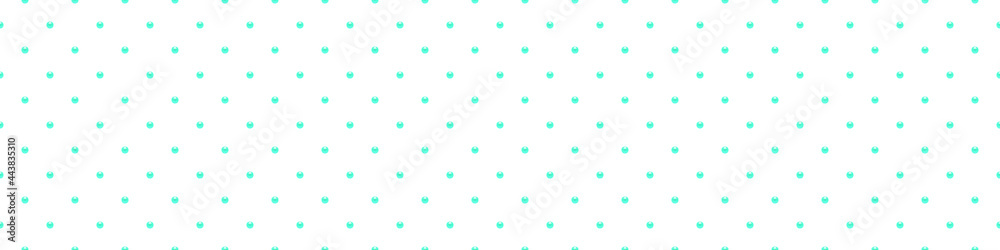 White luxury background with blue beads. Seamless vector illustration.