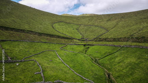 Konstfotografi The landscape of Corvo Island in the Azores