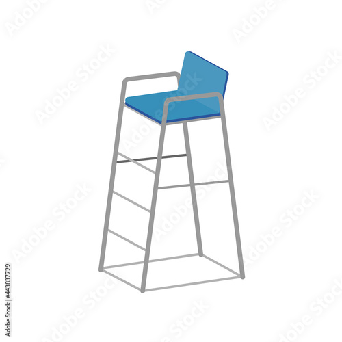 プールの監視台のイラスト