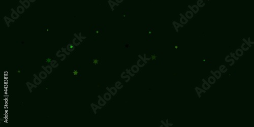 Light green vector template with flu signs.