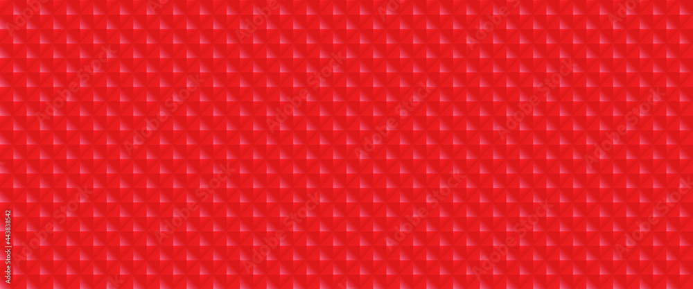 Red background with rhombuses. Seamless vector illustration. 