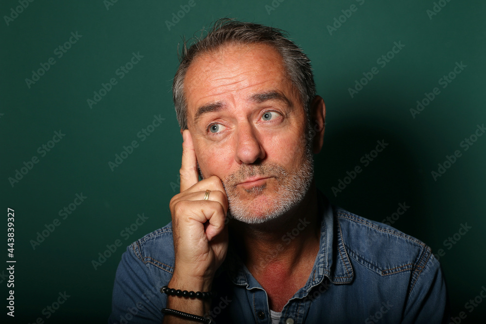 Portrait of a beautiful mature man Portrait of a beautiful mature man