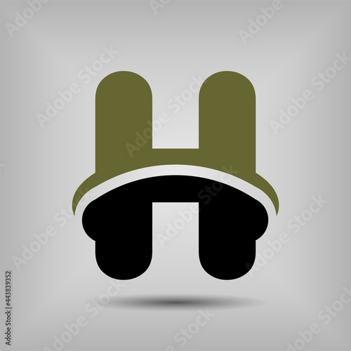 Letter font icon and logo template. New design and elegant typographic concept. Multy Colour. File EPS.