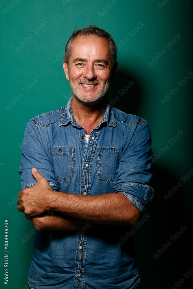 Portrait of a beautiful mature man Portrait of a beautiful mature man