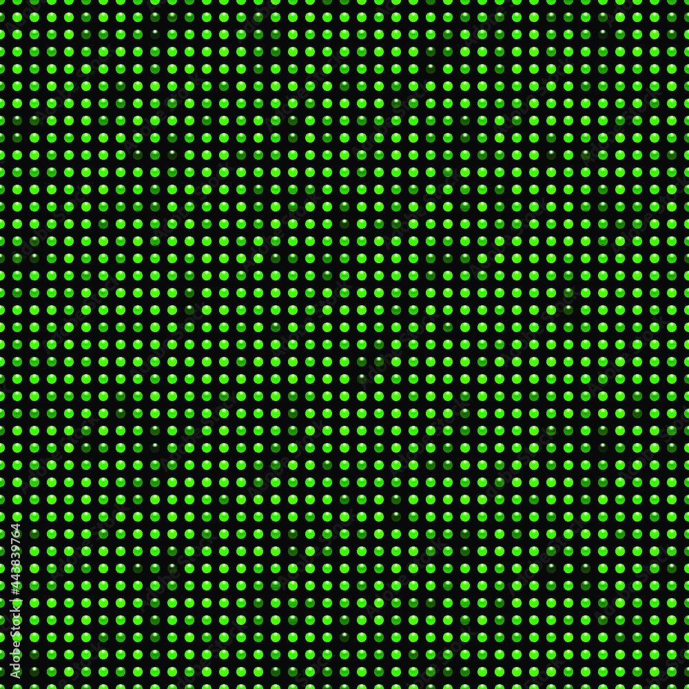 Black luxury background with green beads. Seamless vector illustration. Black luxury background with green beads. Seamless vector illustration.