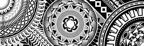 Polynesian ethnic pattern