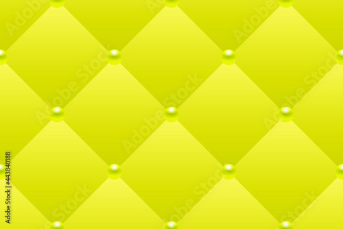 Yellow luxury background with yellow beads. Seamless vector illustration. 