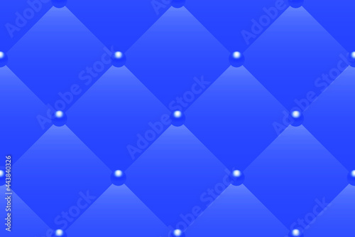 Blue luxury background with blue beads. Seamless vector illustration. 